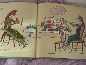 On mange des pizzas en famille sagement.