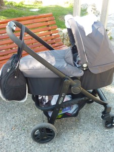 La Nacelle pliable de la Graco trio evo.