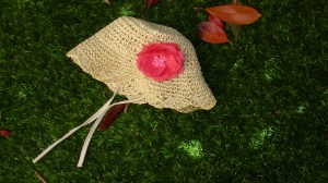 Chapeau paille Puce.