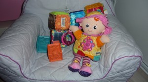 Nos jouets Lamaze.