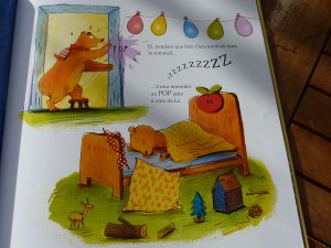 La préparation de l'anniversaire le soir.