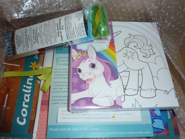 Déballage de la box de Pandore.