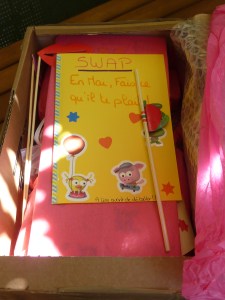 Le joli colis que j'ai reçu.