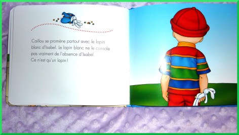 Caillou est triste après le départ d'Isabel.