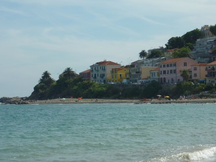 Plage à Arma di Taggia, à côté de San Remo.