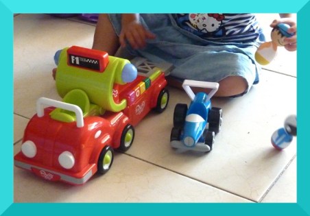 Camion remorque et sa F1 de chez Oxybul.