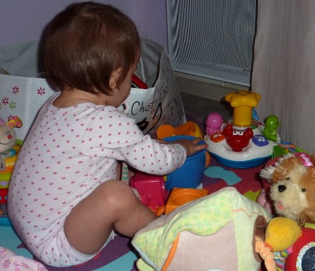 Une joueuse, Choupinette agile.